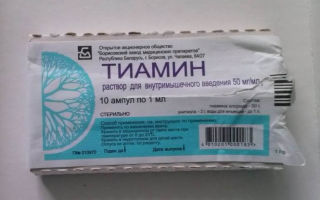 Витамин в1 в ампулах: инструкция по применению